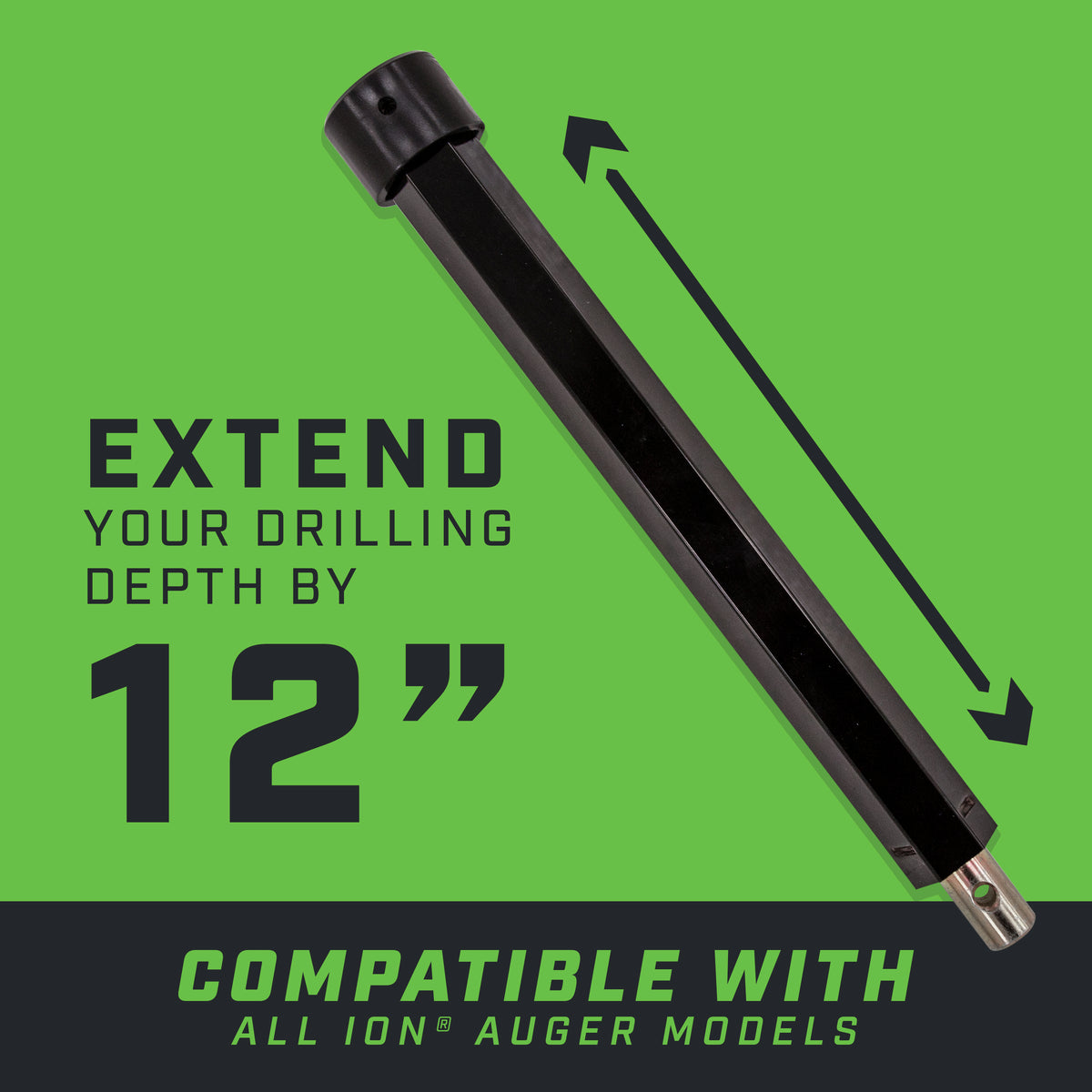 12" ION® Collared Hex Extension